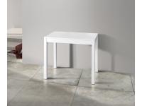 Foto consolle allungabile con 5 allunghe in stile moderno provenzale color bianco