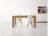 Foto tavolo allungabile rustico moderno in rovere naturale spazzolato