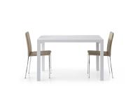 Foto tavolo allungabile moderno contemporaneo colore bianco cm 120(240)x90