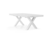 Foto tavolo allungabile in stile provenzale moderno color bianco consumato