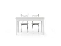 Foto tavolo moderno contemporaneo allungabile color bianco frassinato 140(200)x90 cm