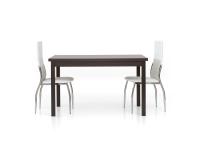 Foto tavolo moderno contemporaneo allungabile in color rovere moro wengè cm 130(210)x80