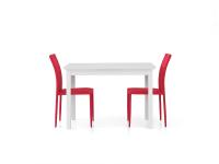 Foto tavolo allungabile moderno in color bianco frassinato