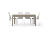 Foto tavolo moderno contemporaneo allungabile in color rovere grigio cm 160(332)x90