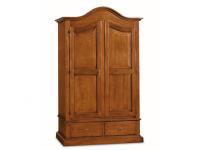 Foto armadio in legno massello 2 ante 2 cassetti per arredamenti in stile classico arte povera