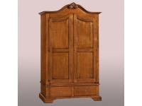 Foto armadio in legno 2 porte 2 cassetti per arredamenti in stile classico arte povera