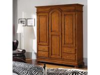 Foto armadio classico in legno 3 ante 4 cassetti