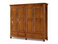 Foto armadio in legno 4 ante 4 cassetti per arredamenti classici arte povera