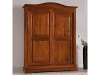 Foto armadio in legno 2 ante scorrevoli con cassettiera per arredamenti in stile classico arte povera