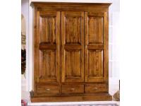 Foto armadio in legno 3 ante 3 cassetti cornice dritta arte povera