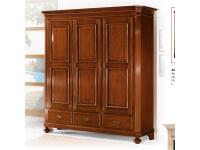 Foto armadio in legno 3 porte 3 cassetti per arredamenti in stile classico