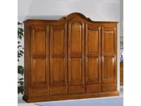 Foto armadio in legno 5 ante 5 cassetti per camere da letto arredamenti in stile classico