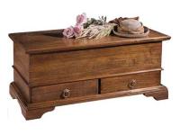 Foto cassapanca in legno 1 ribalta e 2 cassetti