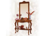 Foto consolle sagomata in legno 1 cassetto 1 ripiano per ingressi in stile classico