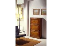 Foto scarpiera in legno 3 ante a ribalta