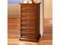 Foto settimanale in legno con 7 cassetti per arredi privati o contract design stile classico arte povera