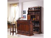 Foto mobile bar completo di bancone e retro bancone per arredo taverna in stile classico arte povera