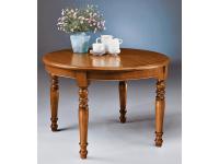 Foto tavolo tondo per arredamenti in stile classico arte povera allungabile diametro 120cm