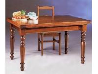 Foto tavolo allungabile in legno arredo design classico con gambe tornite