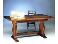 Foto tavolo in legno toulipier allungabile da 160cm con gambe fratino in stile classico arte povera