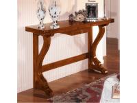 Foto tavolo consolle apribile in legno da cm 160 per arredamenti in stile classico artepovera