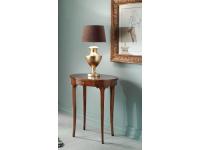 Foto tavolino ovale in legno con 1 cassetto per arredo design classico in stile