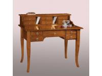 Foto scrittoi in legno con 11 cassetti e gambe a sciabola per arredi in stile classico arte povera