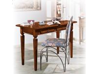 Foto scrittoi in legno con 2 cassetti per arredamenti in stile classico arte povera per studi o camere da letto