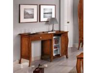 Foto scrivania con portafrigo in legno 1 porta 1 cassetto sagomato per arredo camere da letto in stile per casa alberghi hotel