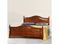 Foto letto matrimoniale classico in legno per arredamenti in stile