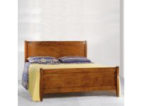 Foto letto matrimoniale in legno per arredamenti in stile classico