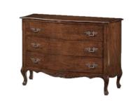 Foto comò sagomato in legno per arredi classici con 3 cassetti design arte povera