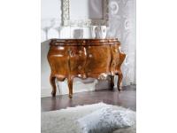 Foto comò in legno con 4 cassetti design classico barocco