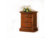 Foto comodino 3 cassetti in legno per arredamenti in stile classico