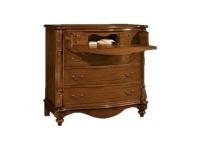 Foto comò in legno con 7 cassetti con ribalta in stile classico arte povera