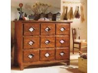 Foto cassettone in legno 9 cassetti