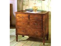 Foto comoncino in legno per arredamenti in stile classico arte povera con 4 cassetti