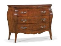 Foto comò in legno bombato 3 cassetti per arredi in stile classico