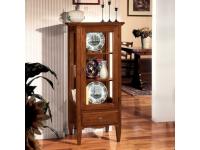 Foto vetrinetta in legno 1 porta 1 cassetto per arredamenti in stile classico