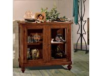 Foto vetrinetta classica in legno 2 ante 1 ripiano