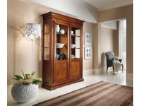 Foto vetrina in legno 2 porte 3 ripiani