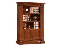 Foto libreria classica in legno 2 ante 3 ripiani