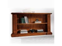 Foto libreria bassa classica in legno con 1 ripiano