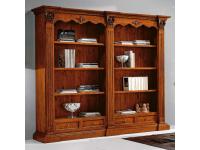 Foto libreria classica in legno con 4 cassetti e 6 ripiani smontabile