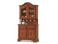 Foto credenza completa in legno 4 ante intagliate 2 cassetti per arredi classici