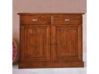 Foto credenzina 2 ante 2 cassetti in legno stile classico arte povera