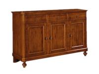 Foto credenze in legno 3 ante 3 cassetti in stile classico arte povera