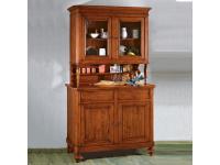 Foto credenza per arredi in stile classico arte povera in legno 4 ante 2 cassetti