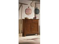 Foto credenzina in legno 2 porte 2 cassetti arte povera