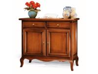 Foto credenza in legno 2 ante 2 cassetti gambe curve e sagomate per arredi classici arte povera